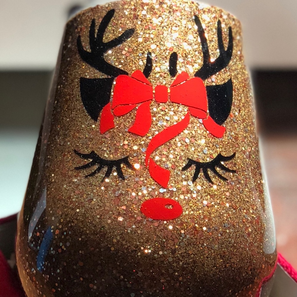 Reindeer Custom Made Christmas Christmas Tumbler